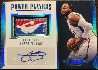 2017-18 Panini Dominion Power Players Autographed Memorabilia Parallels Tag #26 Ronny TURIAF (clippers) MEMO 1-1 AUTO n-a recto.JPG